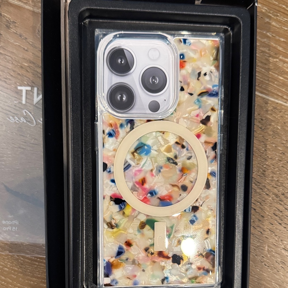 Confetti Marbled Phone Case by Flaunt fir IPhone 15 Pro NEW IN BOX
